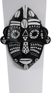 masque noir et blanc